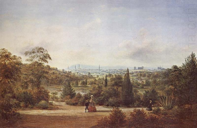 Melbourne from the Botanical Gardens, Henry Gritten